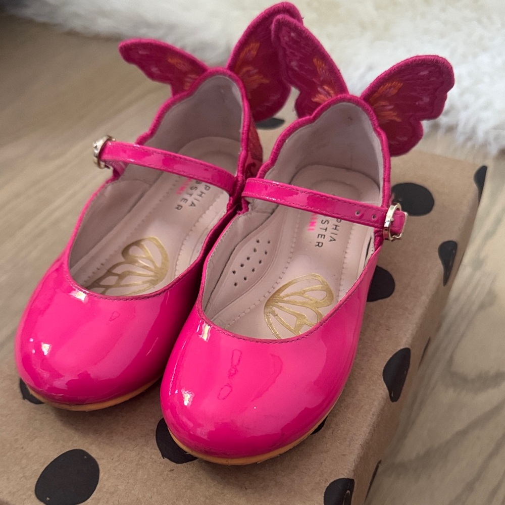 Sophia Webster Fuchsia Butterfly Dress Shoes